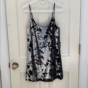 Dressy sequined mini dress, NWT!